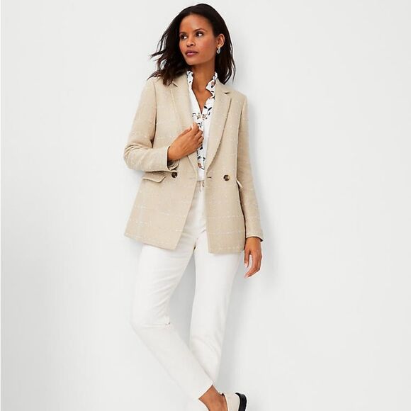 Ann Taylor The Tweed Double Breasted Blazer - Picture 8 of 8